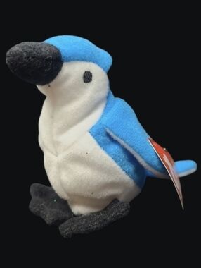 1993 Ty-TEENIE BEANIE BABIES "ROCKET" THE BLUE JAY - MADE FOR McDONALDS